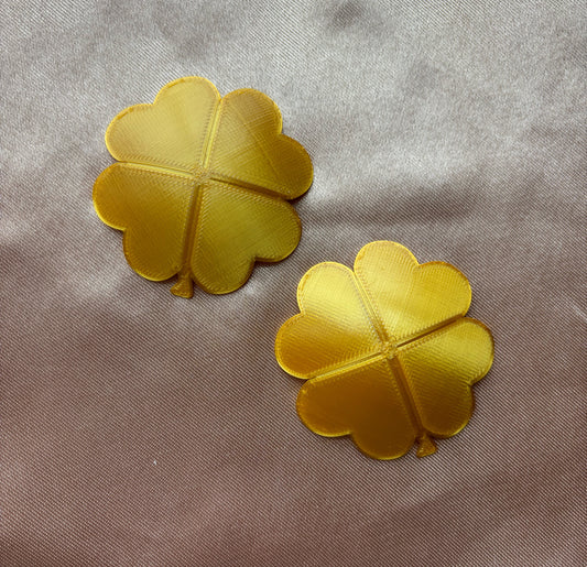 Lucky Clover Pastie Bases - 1 pair - Pick a color - Multiple sizes - Burlesque DIY