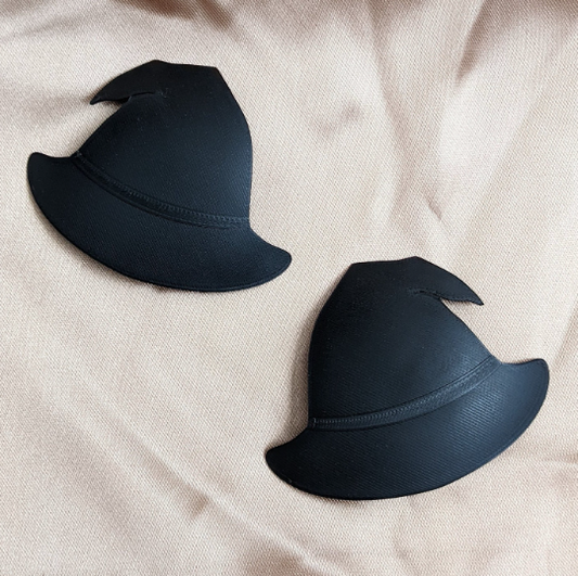 Witch Hat Pastie Bases - 1 pair - Pick a color - Multiple sizes - Burlesque DIY