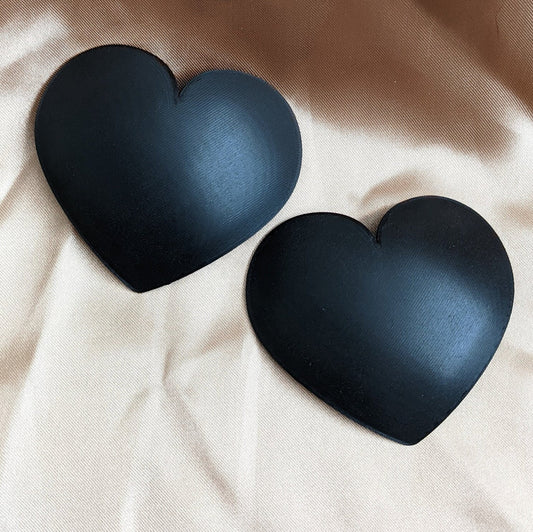 Heart Pastie Bases - 1 pair - Pick a color - Multiple sizes - Burlesque DIY