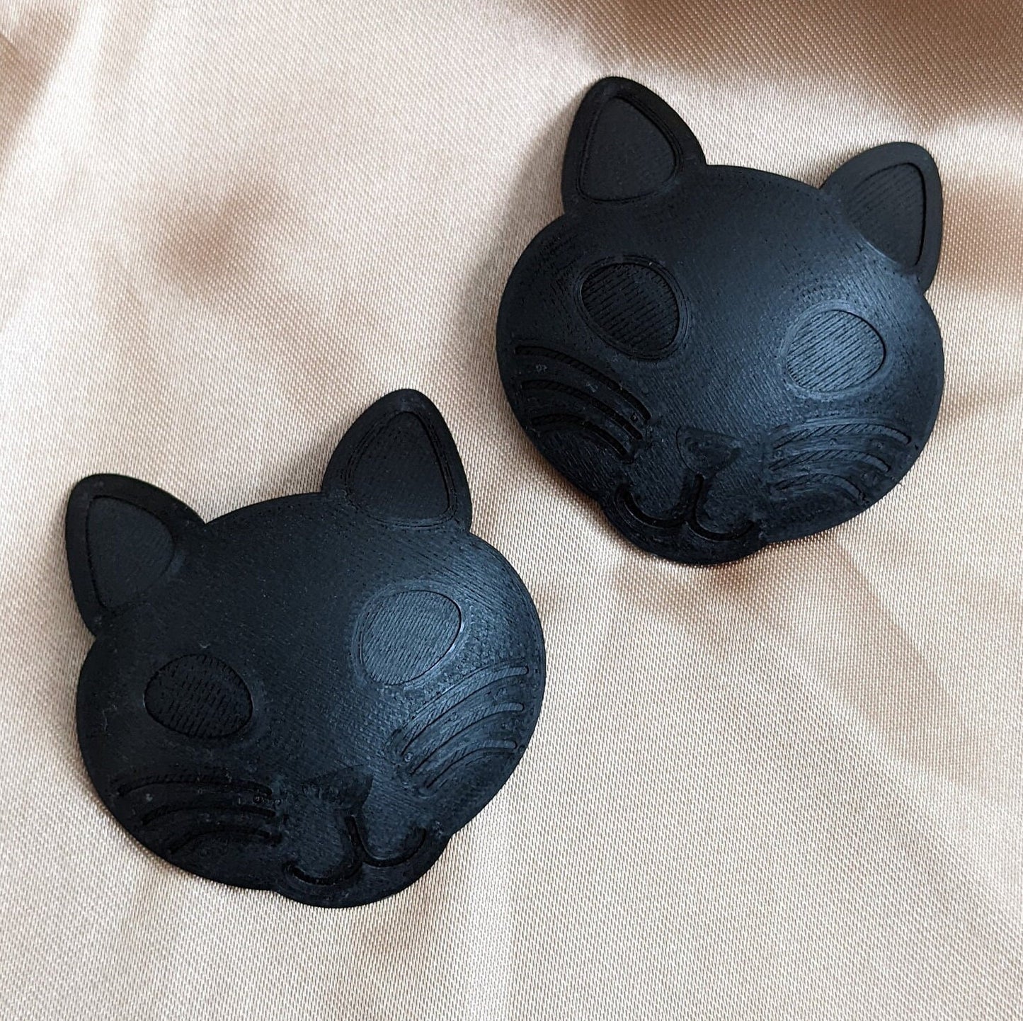 Cat Head Pastie Bases - 1 pair - Pick a color - Multiple sizes - Burlesque DIY