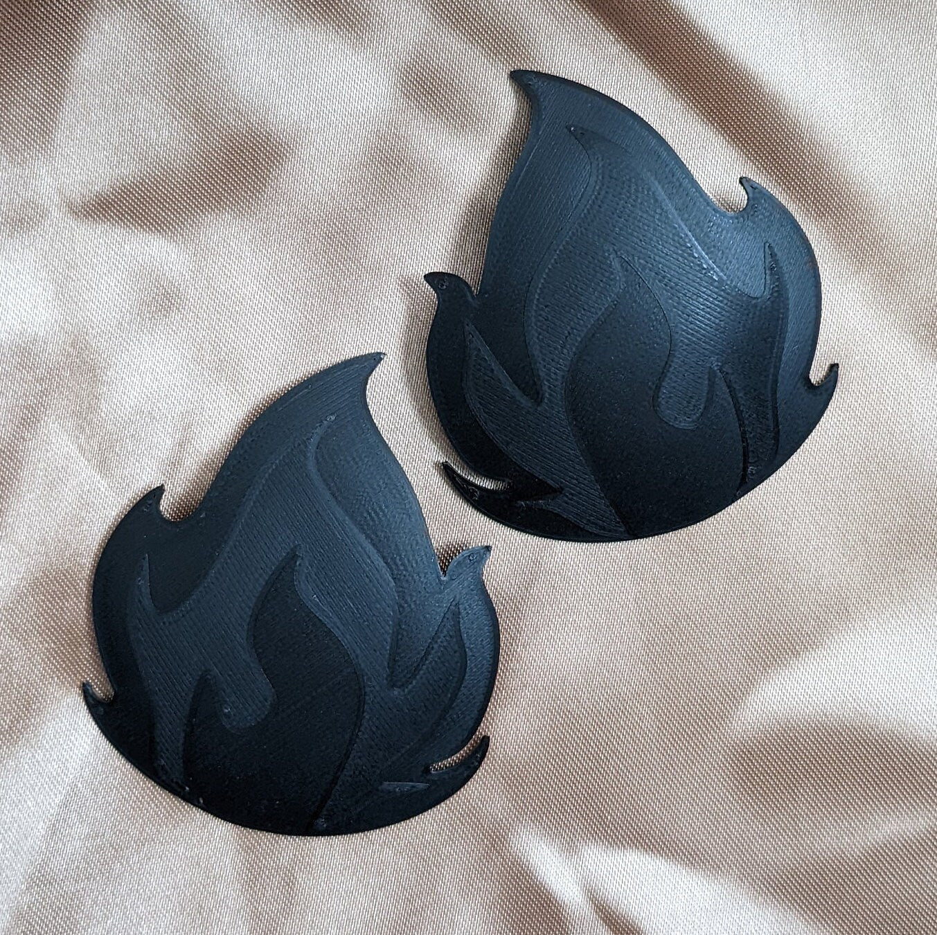 Flame Pastie Bases - 1 pair - Pick a color - Multiple sizes - Burlesque DIY