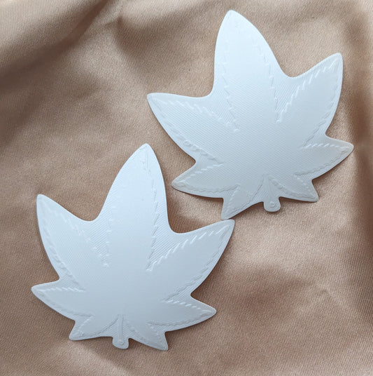 Groovy Leaf Pastie Bases - 1 pair - Pick a color - Multiple sizes - Burlesque DIY